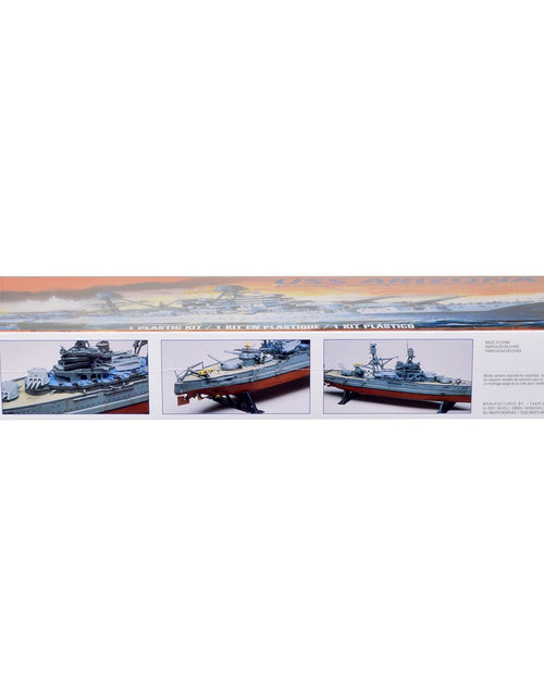 Load image into Gallery viewer, Level 4 Model Kit USS Arizona Pacific Fleet Battleship "Memorial to the Tragedy of Pearl Harbor" 1/426 Scale Model by Revell
