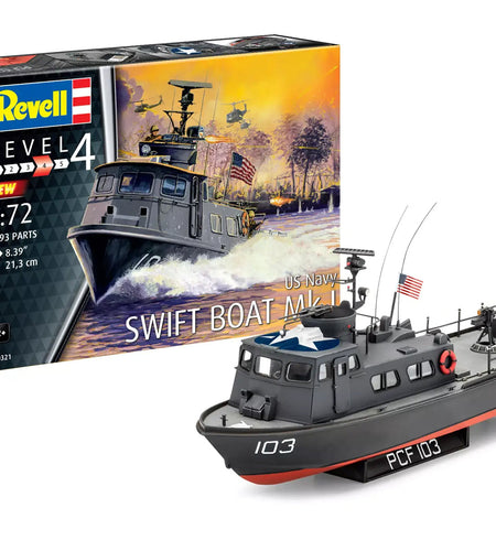 Level 4 Model Kit US Navy Swift Boat Mk.I 1/72 Scale Model by Revell