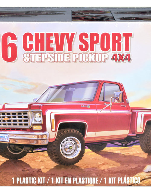 Load image into Gallery viewer, Level 4 Model Kit 1976 Chevrolet Sports Stepside 4x4 Pickup Truck 1/24 Scale Model by Revell
