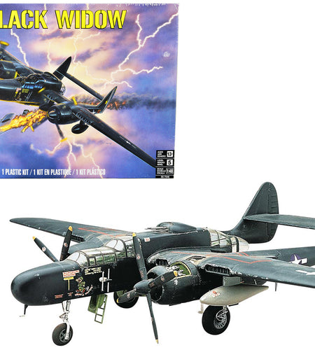 Level 5 Model Kit P-61 Black Widow Fighter Plane 1/48 Scale Model by Revell