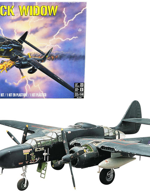 Load image into Gallery viewer, Level 5 Model Kit P-61 Black Widow Fighter Plane 1/48 Scale Model by Revell
