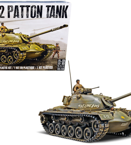 Level 4 Model Kit M48A2 Patton Tank 1/35 Scale Model by Revell