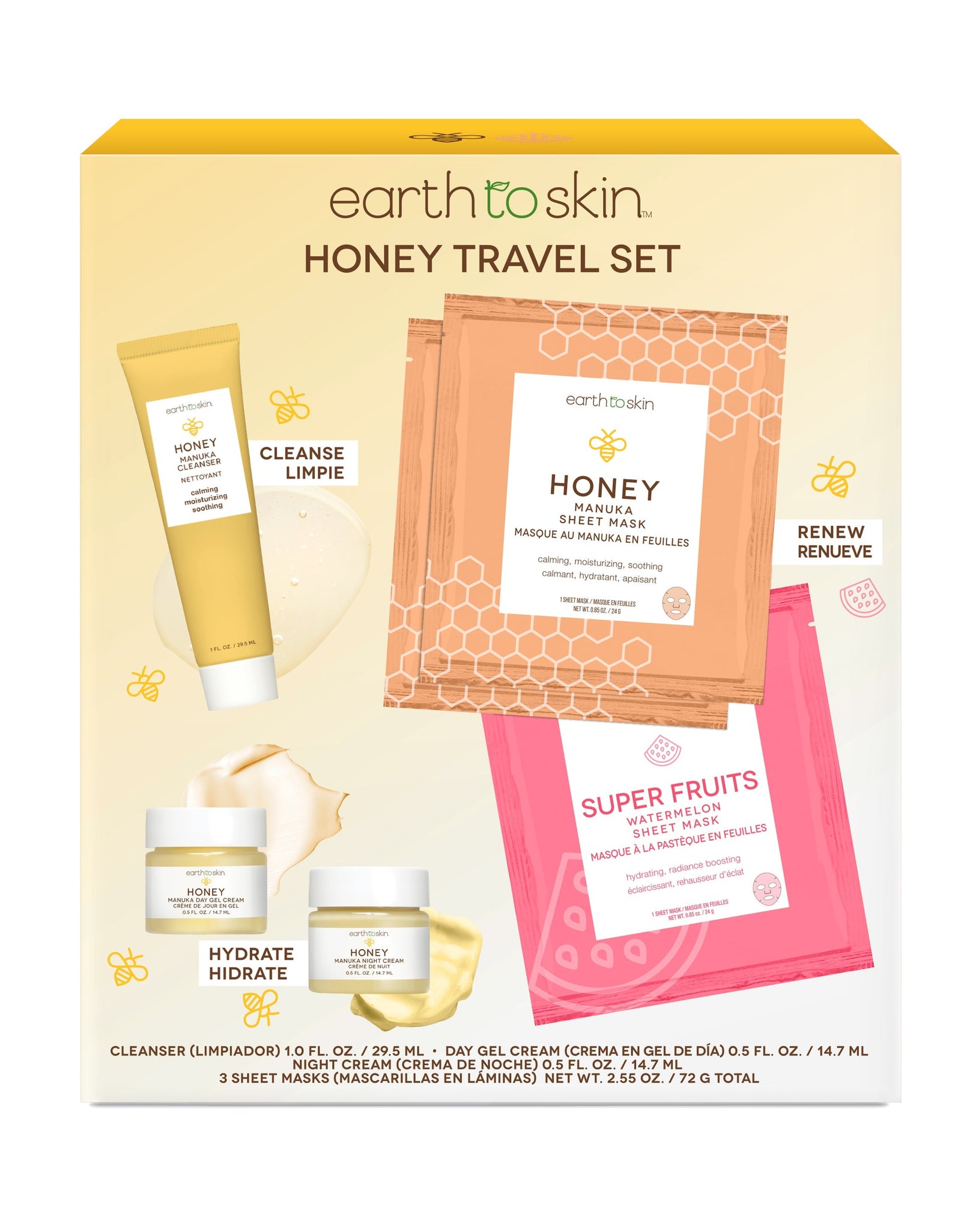 Honey Travel Set by EarthToSkin