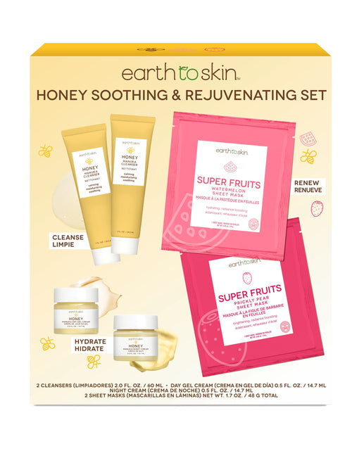 Load image into Gallery viewer, Honey Soothing &amp; Rejuvenating Set by EarthToSkin
