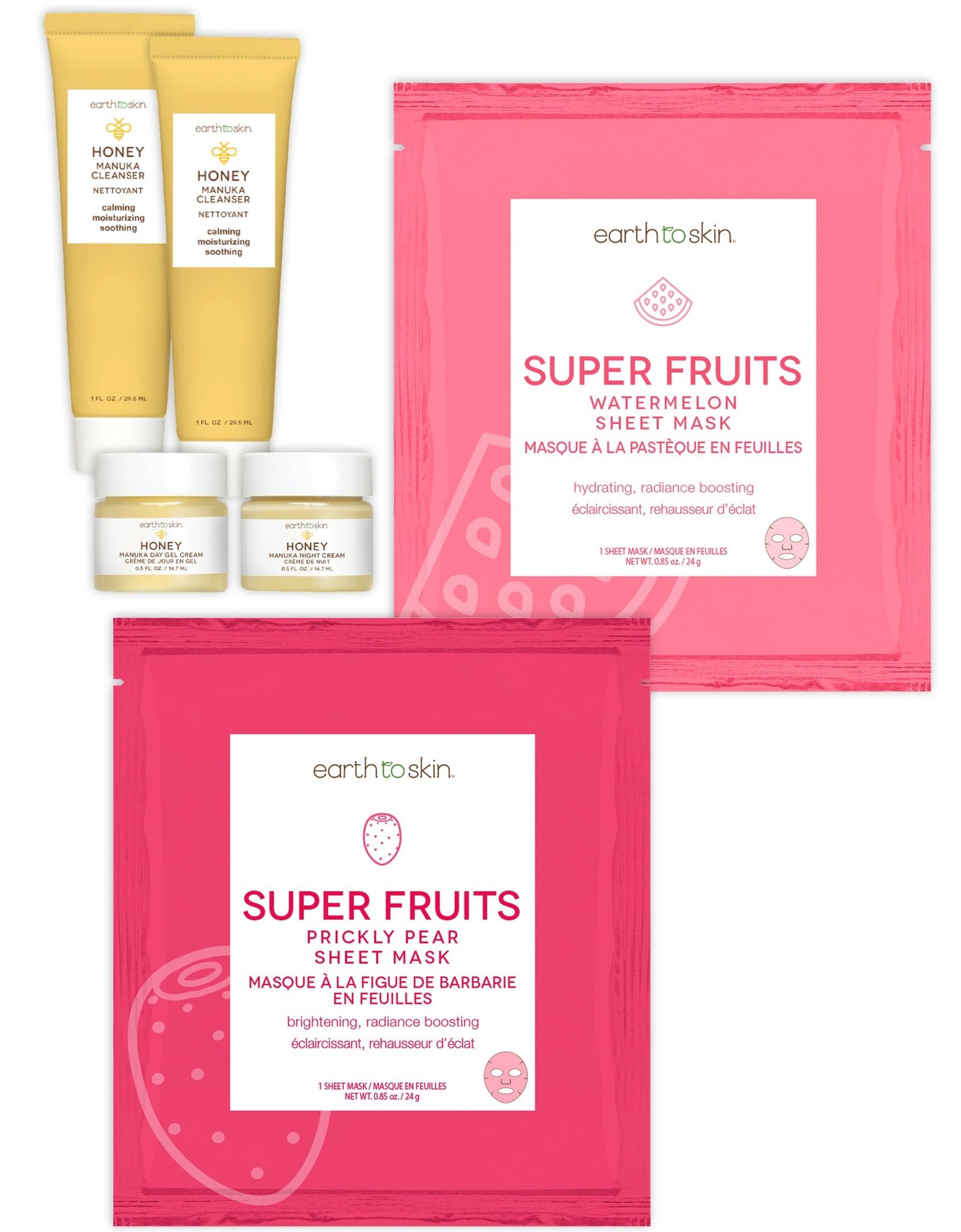 Honey Soothing & Rejuvenating Set by EarthToSkin