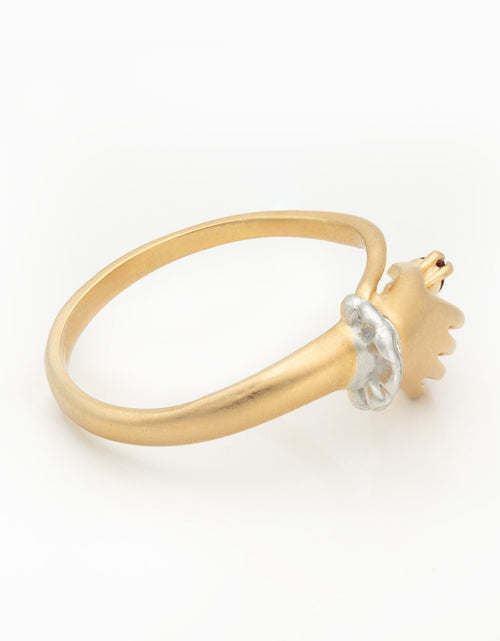 Load image into Gallery viewer, Vintage Austrian Crystals 18k Yellow Gold Matte or Polished Finish Made in USA by PVD Vintage Jewelry
