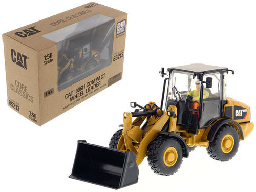 Load image into Gallery viewer, CAT Caterpillar 906H Compact Wheel Loader with Operator "Core Classics Series" 1/50 Diecast Model by Diecast Masters
