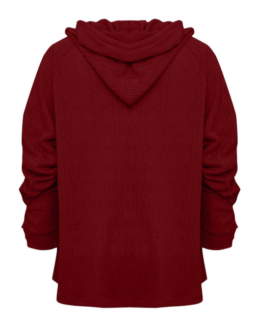 Load image into Gallery viewer, Full Size Drawstring Long Sleeve Hoodie
