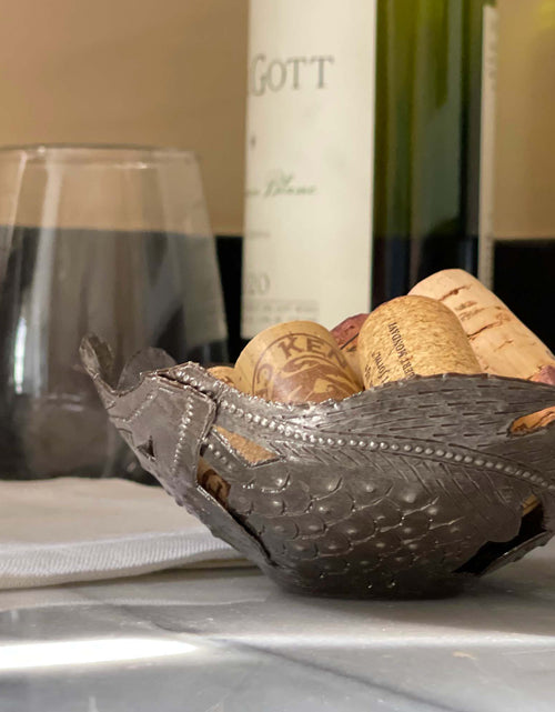 Load image into Gallery viewer, Fruit on Vine Haitian Metal Drum Votive by Global Crafts Wholesale
