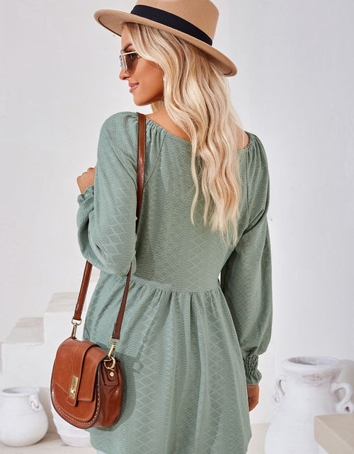 Load image into Gallery viewer, V-Neck Lantern Sleeve Blouse
