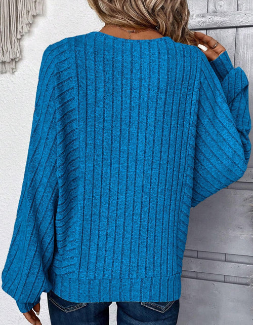 Load image into Gallery viewer, Plus Size Round Neck Batwing Sleeve T-Shirt
