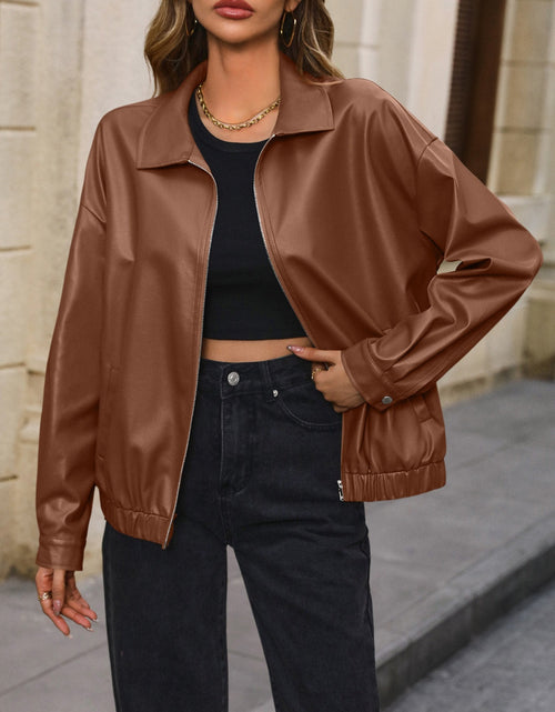 Load image into Gallery viewer, Ivy Lane Pocketed Zip Up Collared Neck Jacket

