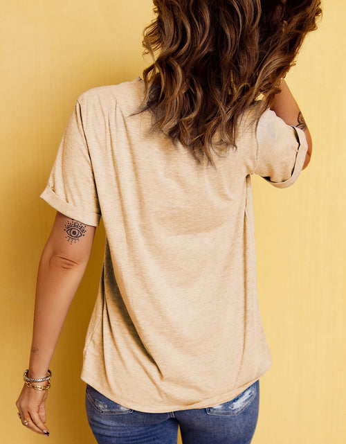 Load image into Gallery viewer, Corn Letter Graphic Cuffed Tee
