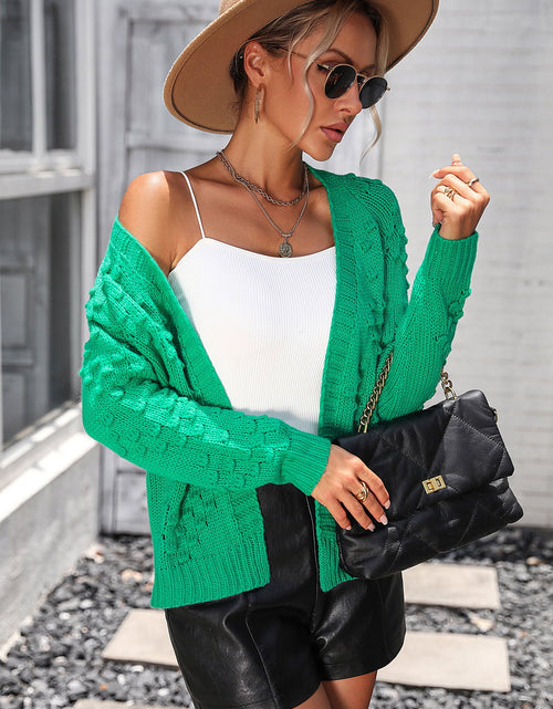 Load image into Gallery viewer, Open Front Long Sleeve Cardigan
