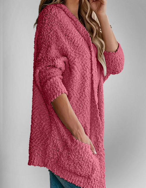 Load image into Gallery viewer, Double Take Pocketed Open Front Long Sleeve Cardigan
