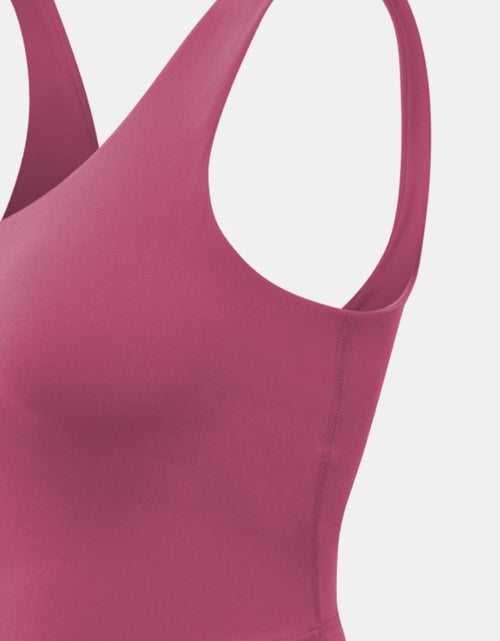 Load image into Gallery viewer, Cropped Scoop Neck Active Tank Top
