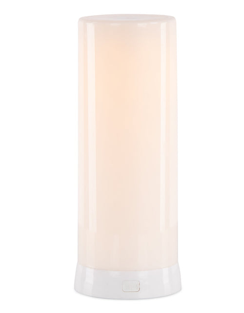 Load image into Gallery viewer, LED FIA Flame Designer Candle with White Hue 7.5"H
