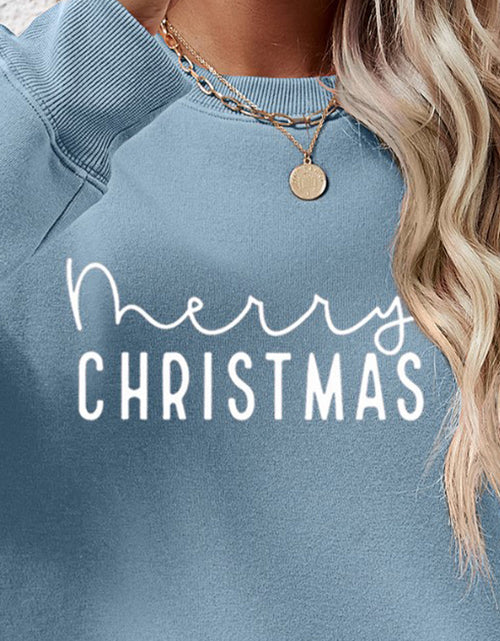 Load image into Gallery viewer, MERRY CHRISTMAS Dropped Shoulder Sweatshirt
