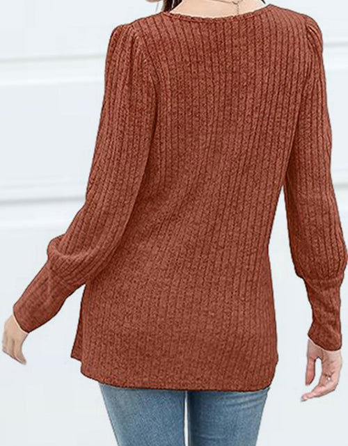 Load image into Gallery viewer, Decorative Button Square Neck Top
