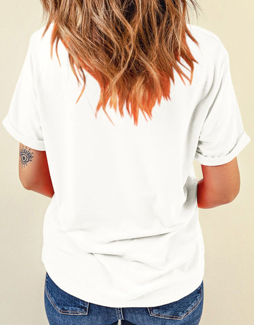 Load image into Gallery viewer, Easter Egg Bow Bunny Ear Graphic T-Shirt
