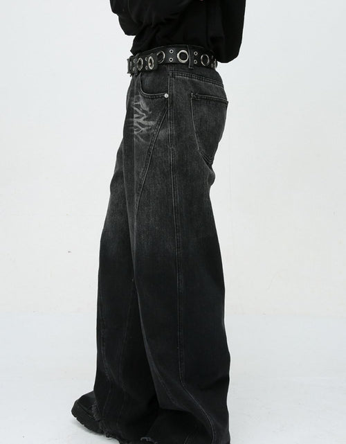 Load image into Gallery viewer, Raw Hem Jeans with Pockets
