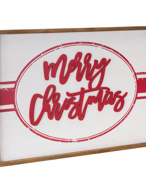 Load image into Gallery viewer, Wood Merry Christmas Sign 27.5"L

