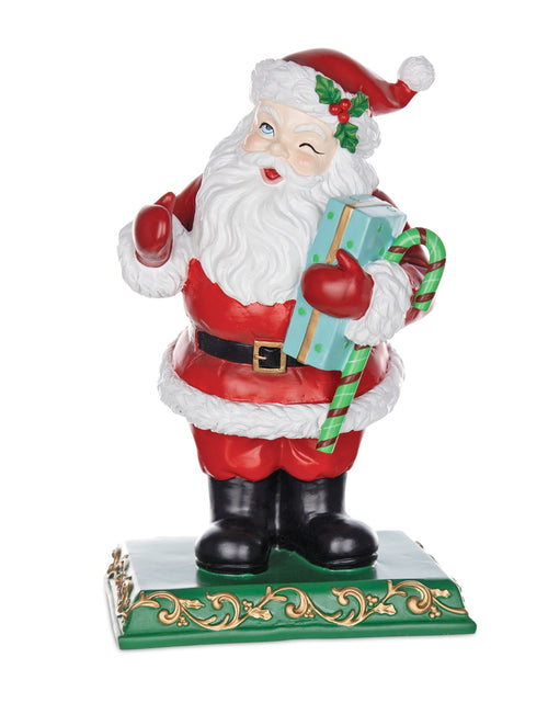 Load image into Gallery viewer, Jolly Santa Figurine 11"H
