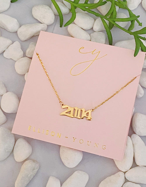Load image into Gallery viewer, Birth Year Necklace by Ellisonyoung.com
