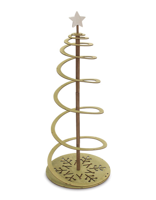 Load image into Gallery viewer, Spiral Wood Pine Tree 38.5"H

