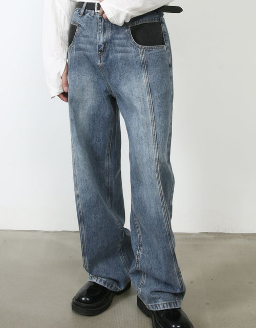 Load image into Gallery viewer, Men's Mid Rise Jeans with Pockets

