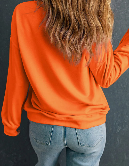 Load image into Gallery viewer, GAME DAY Round Neck Long Sleeve Sweatshirt
