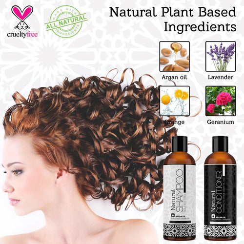 Load image into Gallery viewer, Argan Sulfate Free Shampoo and Conditioner Bundle, 2 pc by Morgan Cosmetics
