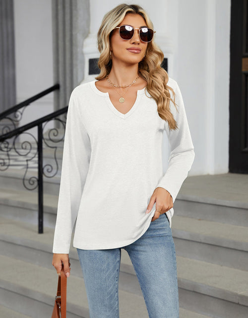 Load image into Gallery viewer, Notched Long Sleeve T-Shirt
