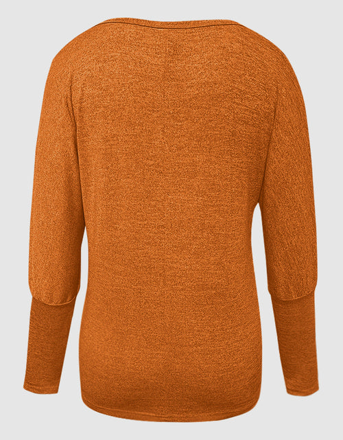 Load image into Gallery viewer, Cutout Round Neck Long Sleeve T-Shirt
