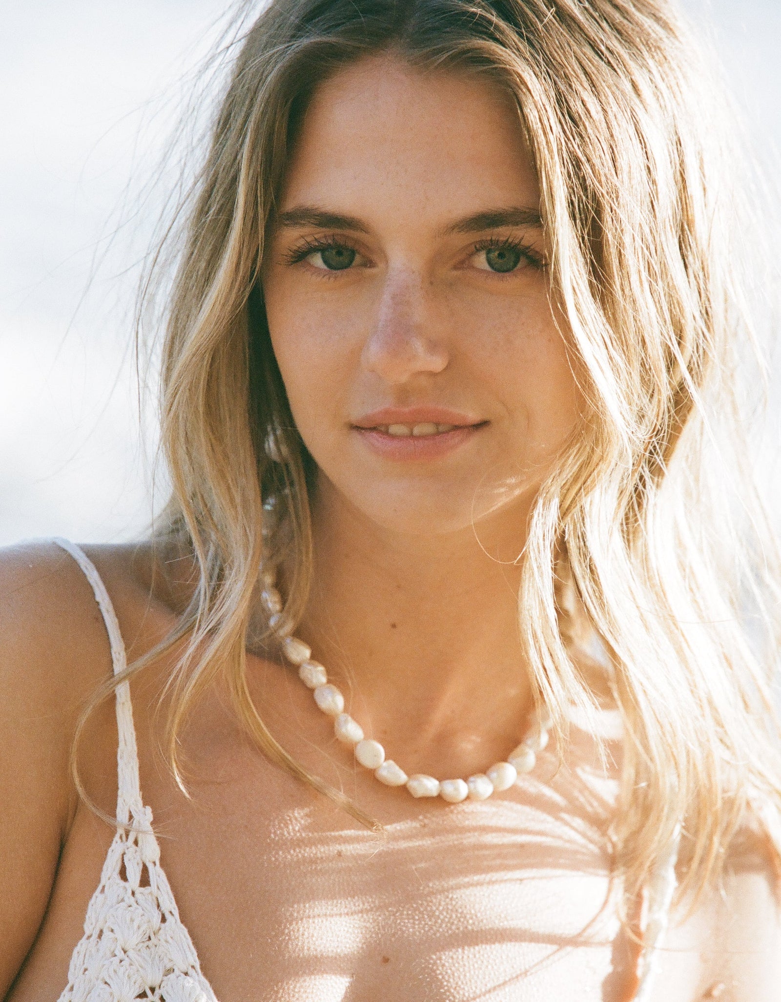 Full Moon Pearl Necklace by Urth and Sea