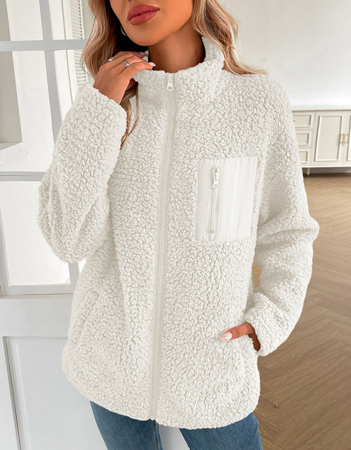 Load image into Gallery viewer, Ivy Lane Zip Up Long Sleeve Fuzzy Jacket
