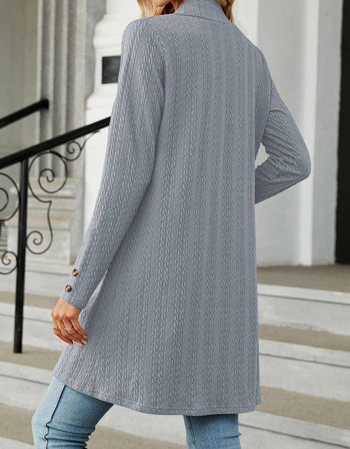 Load image into Gallery viewer, Open Front Long Sleeve Cardigan

