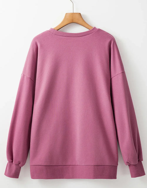 Load image into Gallery viewer, Round Neck Long Sleeve Sweatshirt
