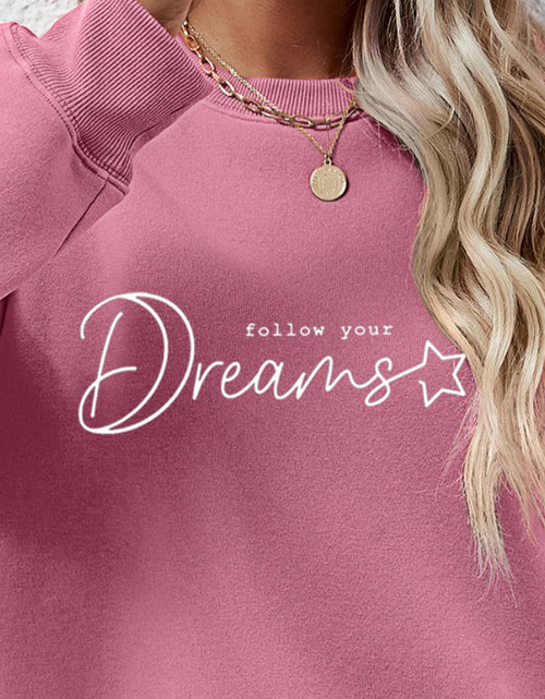 Load image into Gallery viewer, FOLLOW YOUR DREAMS Graphic Sweatshirt
