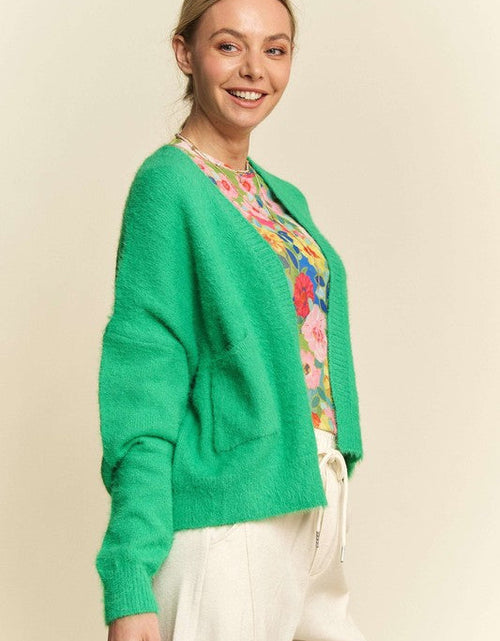 Load image into Gallery viewer, Davi &amp; Dani Open Front Drop Shoulder Cardigan
