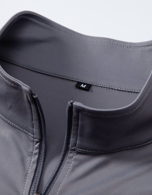 Load image into Gallery viewer, Men's Sun Protection Long Sleeve Half-Zip T-Shirt
