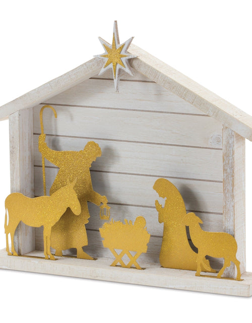 Load image into Gallery viewer, Cut Out Metal Nativity Scene 17.75"L
