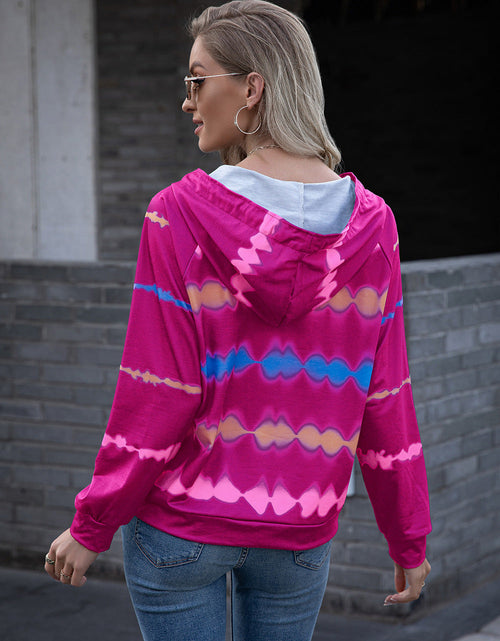 Load image into Gallery viewer, Ivy Lane Tie Dye Raglan Sleeve Hoodie
