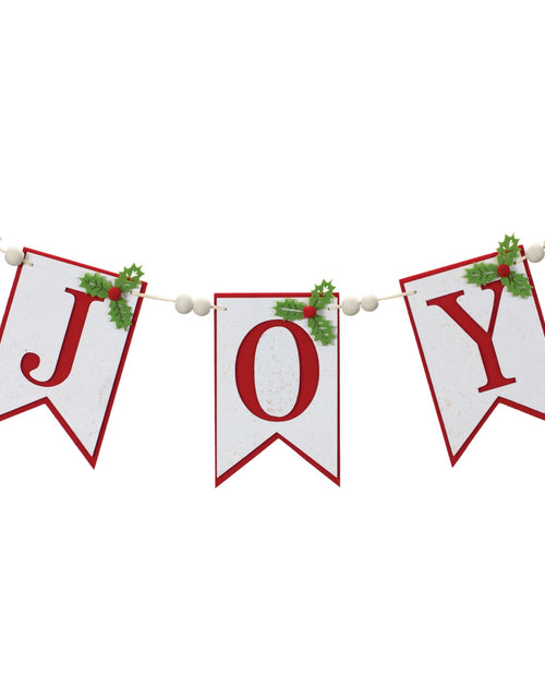 Load image into Gallery viewer, Joy Holiday Banner Garland 21"L
