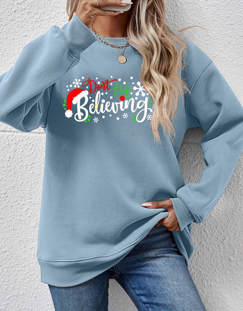 Load image into Gallery viewer, Letter Graphic Long Sleeve Sweatshirt
