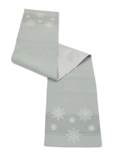 Load image into Gallery viewer, Embroidered Snowflake Table Runner 72"L
