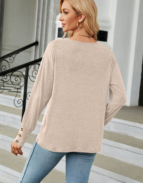 Load image into Gallery viewer, V-Neck Long Sleeve T-Shirt
