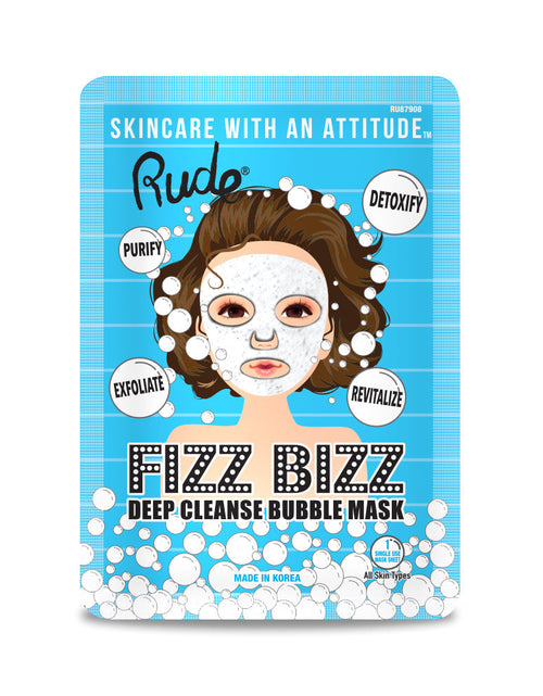 Load image into Gallery viewer, RUDE Fizz Bizz Deep Cleanse Bubble Mask
