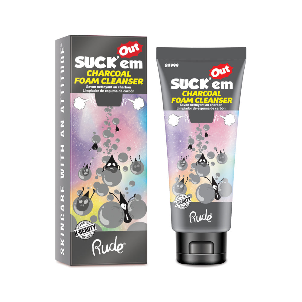 RUDE Suck'Em Out Charcoal Foam Cleanser by Avera Group