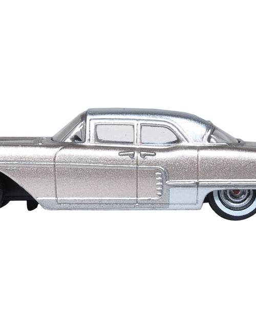 Load image into Gallery viewer, 1957 Cadillac Eldorado Brougham Sandalwood Beige Metallic with Silver Top 1/87 (HO) Scale Diecast Model Car by Oxford Diecast
